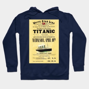 RMS Titanic - White Star Line Sailing Notice Hoodie